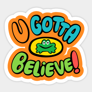 Frog Believer 1 -v2 Sticker